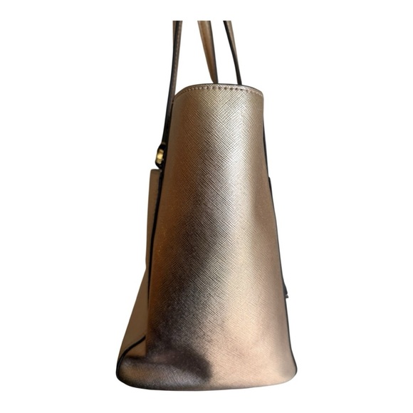 Tory Burch ~Rose Gold Tote~ Pre-Owned - Picture 4 of 10